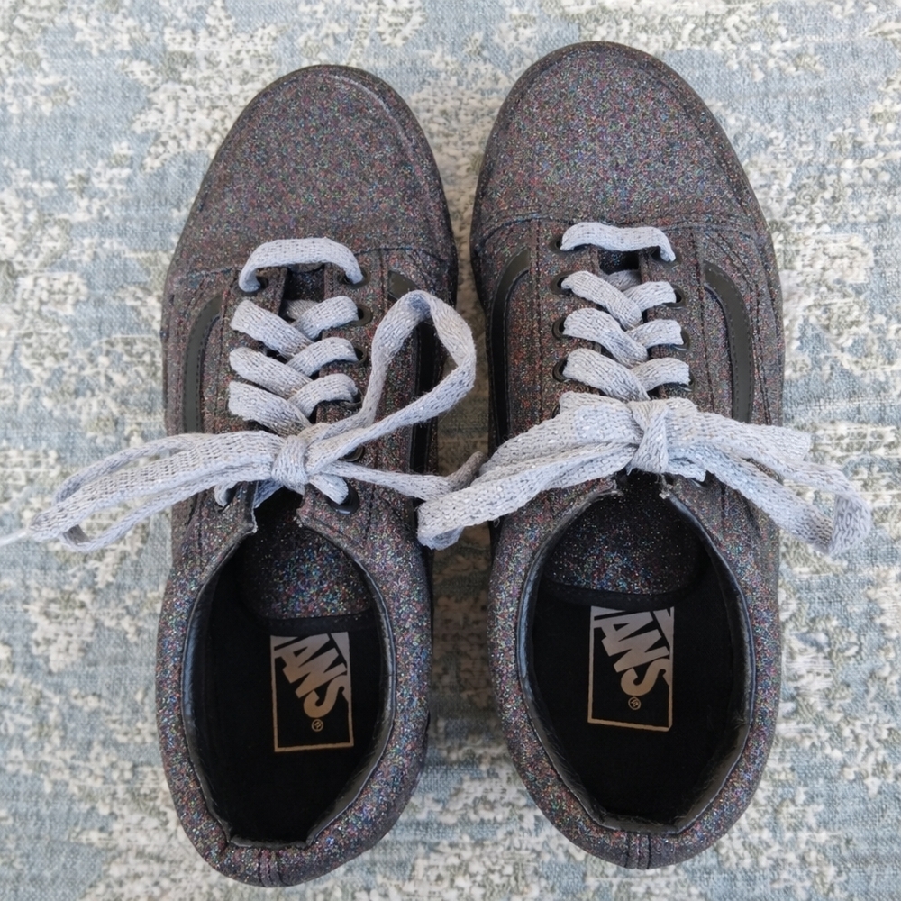 Opening Ceremony x Vans Old Skool Glitter Rainbow Sneakers 7.5 Rare Collab Y2K - Picture 8 of 16